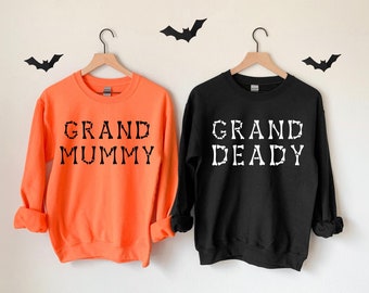 Halloween Couple Costume Sweatshirts, Matching Halloween Family shirt, Toddler Costume, Kid Halloween Shirt, grandma group halloween