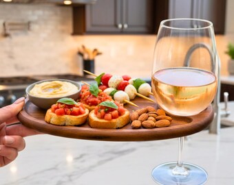 20-Pack Wine Glass Holder Buffet Stand – Plate Maid Clip, White, For Parties & Receptions