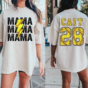 Custom Softball Mom Shirt, Mom Softball Tee, Softball Top for Mom, Softball Season Shirt, Sports Mom Tee, Softball Game Shirt image 1