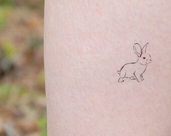 40 Cute Fine Line Tattoo Ideas Rabbit Tattoos Toe Tattoos