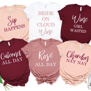 Wine Bachelorette Party Shirts, Wine Bachelorette, Bridal Party Shirts, Bridesmaid Shirts, Wine Tasting Shirts, Napa, Wine Party Shirts image 4