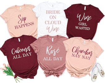 Wine Bachelorette Party Shirts. Wine Tasting Bachelorette Shirt. Bachelorette Shirts. Bridal Party Shirts. Bridesmaid Shirt. Bridesmaid Gift
