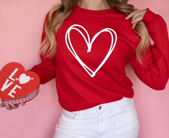 womens valentines day sweatshirt