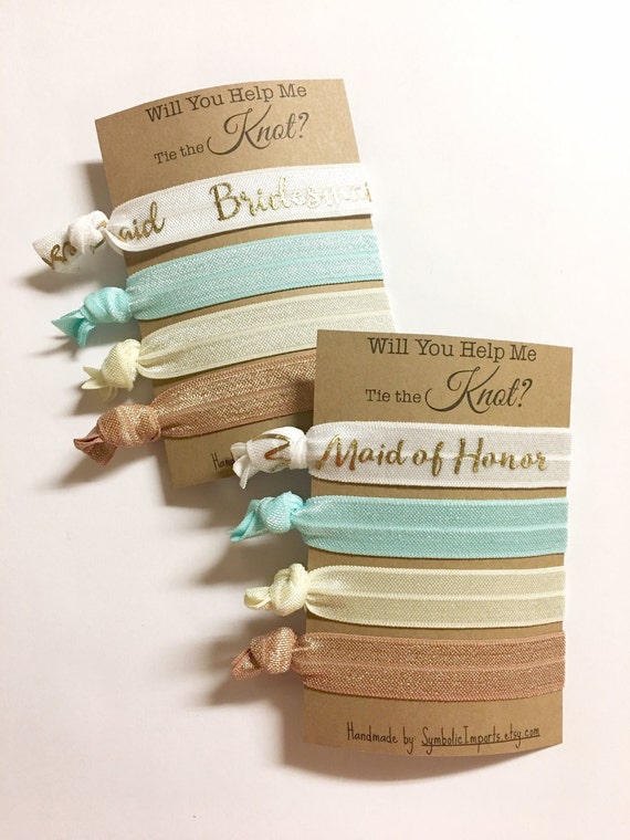 Will You Be My Bridesmaid Will You Help Me Tie The Knot Etsy