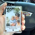 Custom Photo Car Visor Clip, Fathers Day Gift for Dad, Dad Gift from Kid, Personalized Gift for Grandpa, car lover papa gift with picture product logo