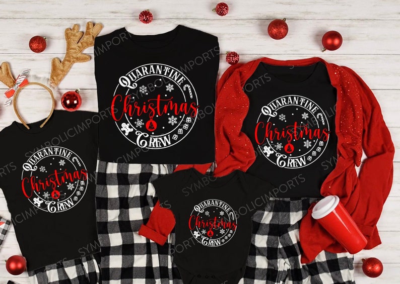 Family Christmas Shirts Quarantine Christmas Crew Shirts Etsy
