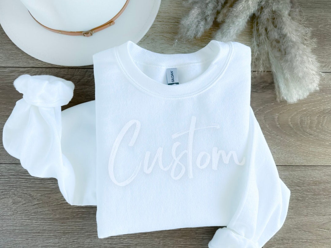 Custom Puff Design Sports Team Sweatshirt Unisex College Football