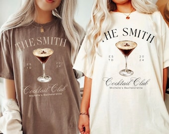 Espresso Martini Bachelorette Shirt, Cocktail & Social Espresso Martini Club Shirt, Signature Cocktail Shirt, Funny Drinking Tee, Bach Favor