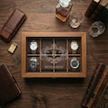Personalized Watch Box for Men – Engraved Wooden Watch Case Custom Groom or Husband Gift