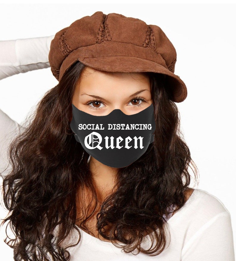 Face Masks Social Distancing Queen Quarantine Face Mask image 0