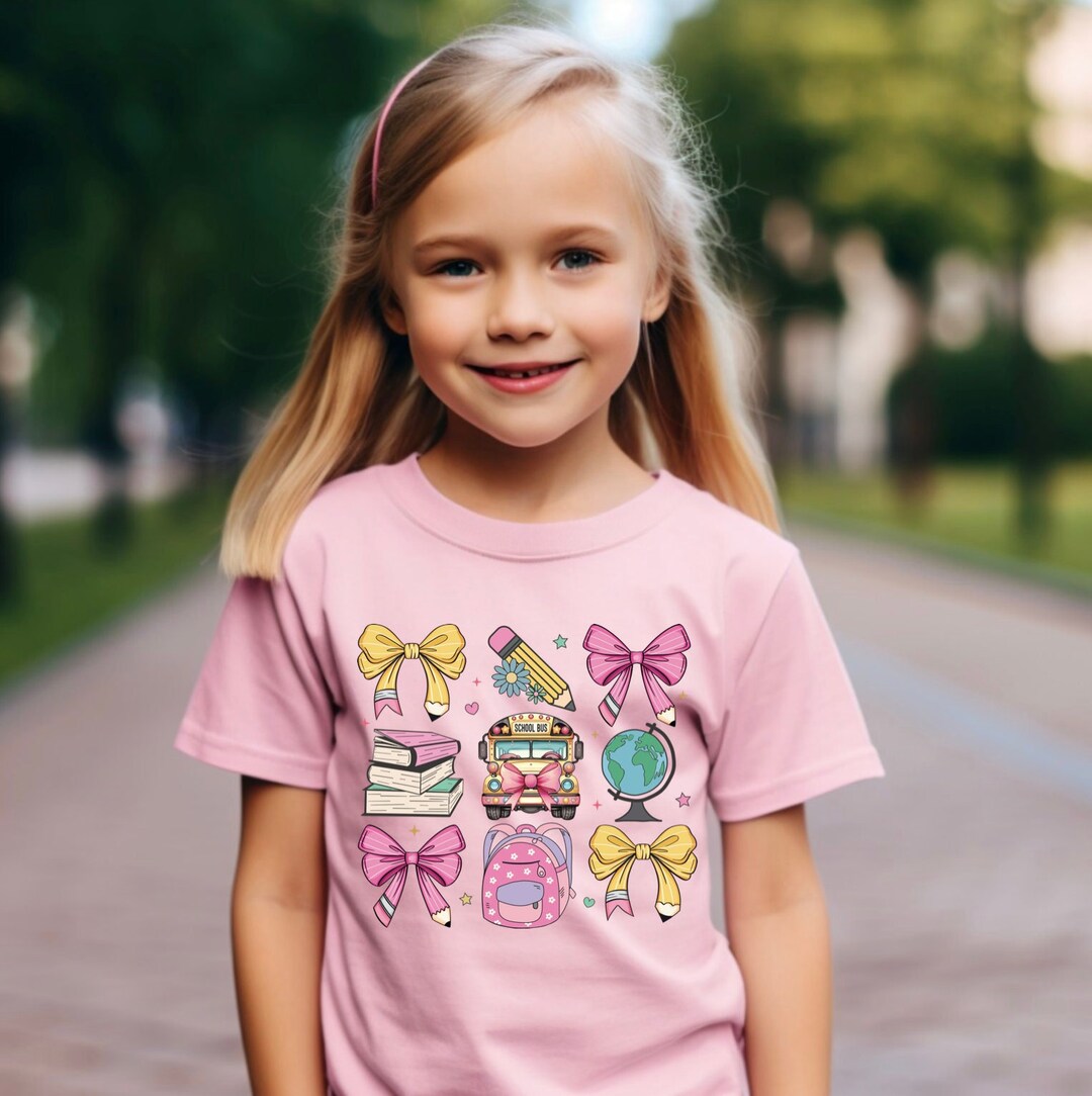 Back to School Shirt for Kids, Cute Kindergarten School Tee, 1st Day of