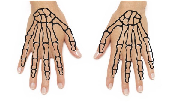 Tatouage Temporaire Mains Squelette Costume Pour Les Femmes Costume Pour Hommes Costumes Dhalloween Squelette Temporaire Personnalisé Tatouage