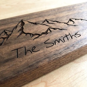 Personalized Cribbage Board with Storage Foldable Wood Travel Game Portable Engraved Family Name Monogram