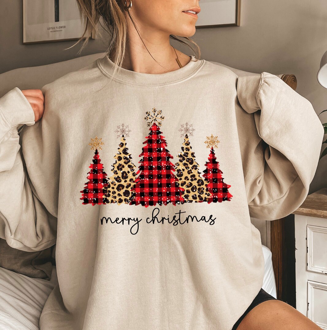 Merry Christmas Tree Crewneck 