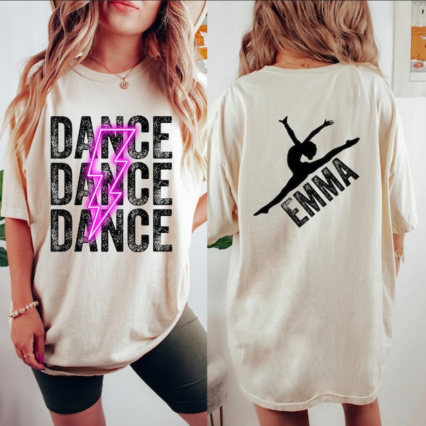 Custom Dance Mom Shirt with personalized kid name, Cute Dance Mama Shirt, Ballet Tee for Mom, Girl Ballerina Shirt, Cheer Mom Shirt