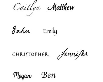 Custom Name Tattoo - Personalized Name Temporary Tattoo - Word Tattoo