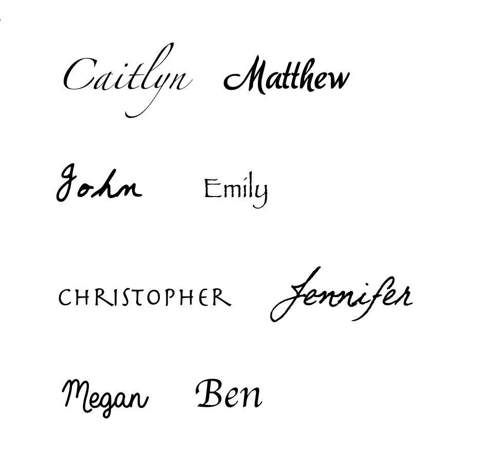 Custom Name Tattoo Personalized Name Temporary Tattoo Word | Etsy