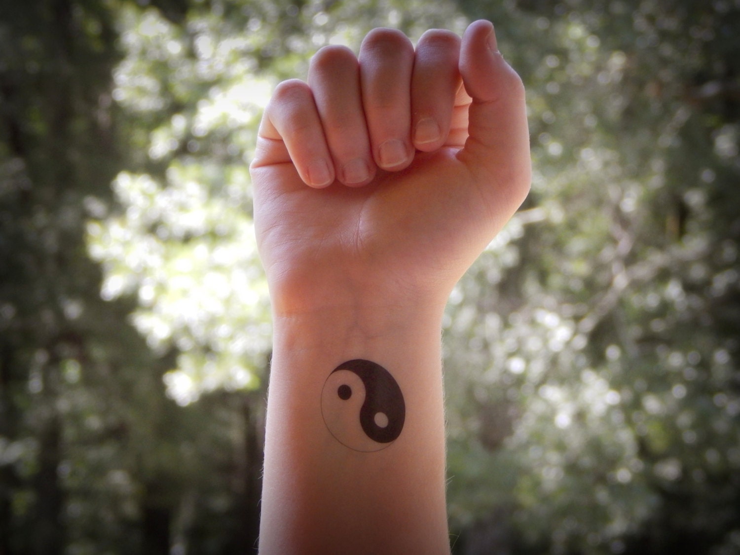 Temporary Tattoo Yin Yang Tattoo Yin and Yang | Etsy