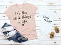 Mommy and Me outfits, Valentine Matching Mommy and Me Shirts, The Little Things in Life shirt, Mom and Baby shirts, Matching mommy shirt