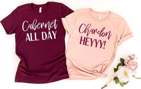 wine bridal party shirts