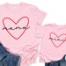Matching valentines day shirts, mama and mini shirt, mom and daughter shirt, mommy and me valentines day shirts, mama and me valentine tees