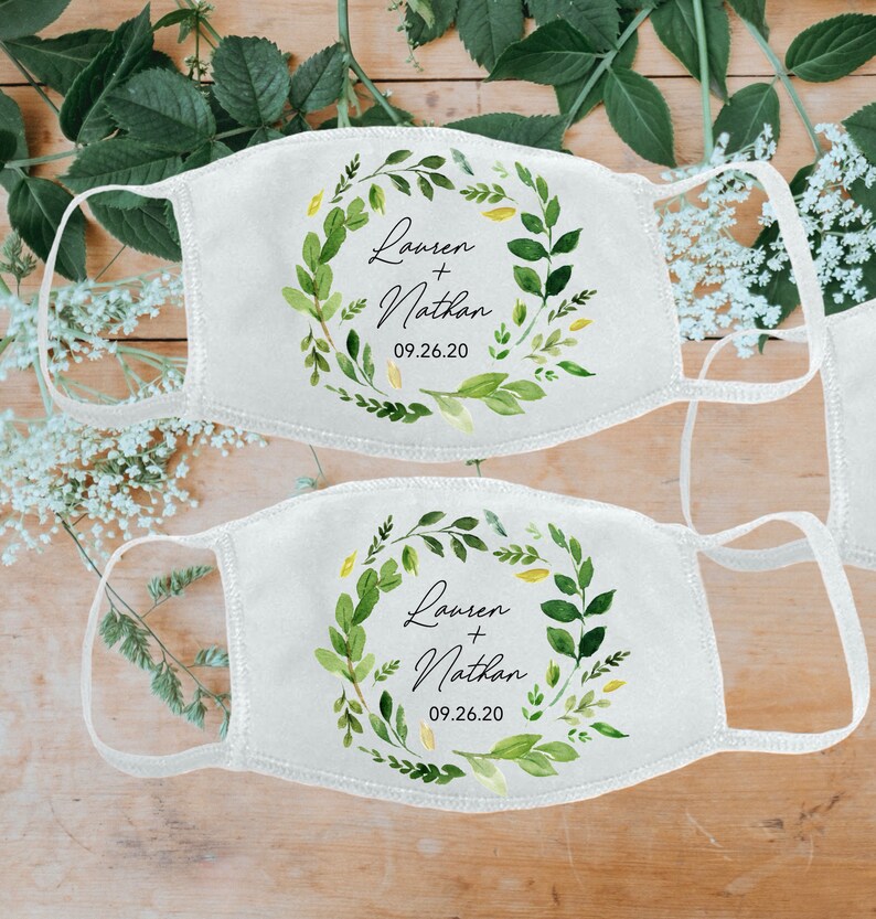 Custom Face Masks for Wedding Guests Bulk Wedding Favors for Etsy