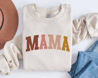 Mama Sweatshirt, Mothers Day Mama Shirt, Mama Crewneck, Mom Shirt Gift, Mama Varsity letter, Mother Sweatshirt, Mom Sweatshirt Mommy Mom Tee