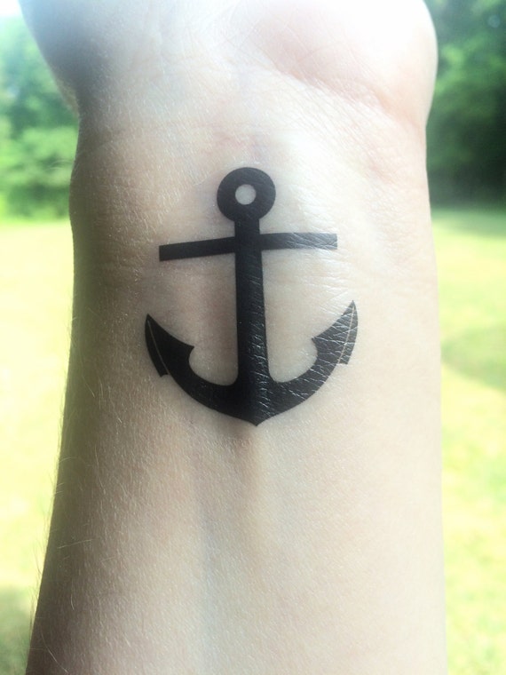 Anchor Tattoo Anchor Temporary Tattoo Nautical Tattoo I | Etsy