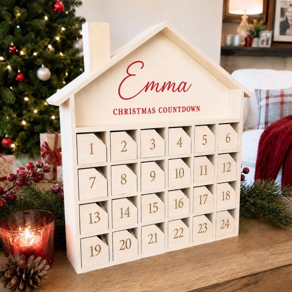 Personalized Wooden Advent Calendar
