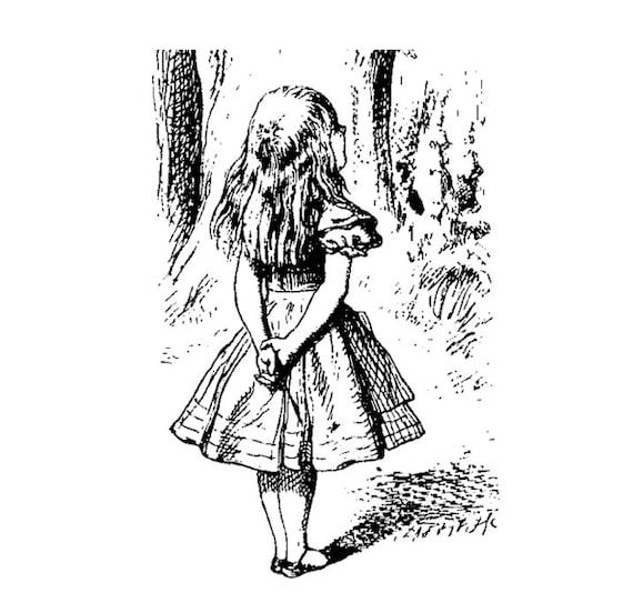 Alice in Wonderland Temporary Tattoo Fairytale Alice | Etsy