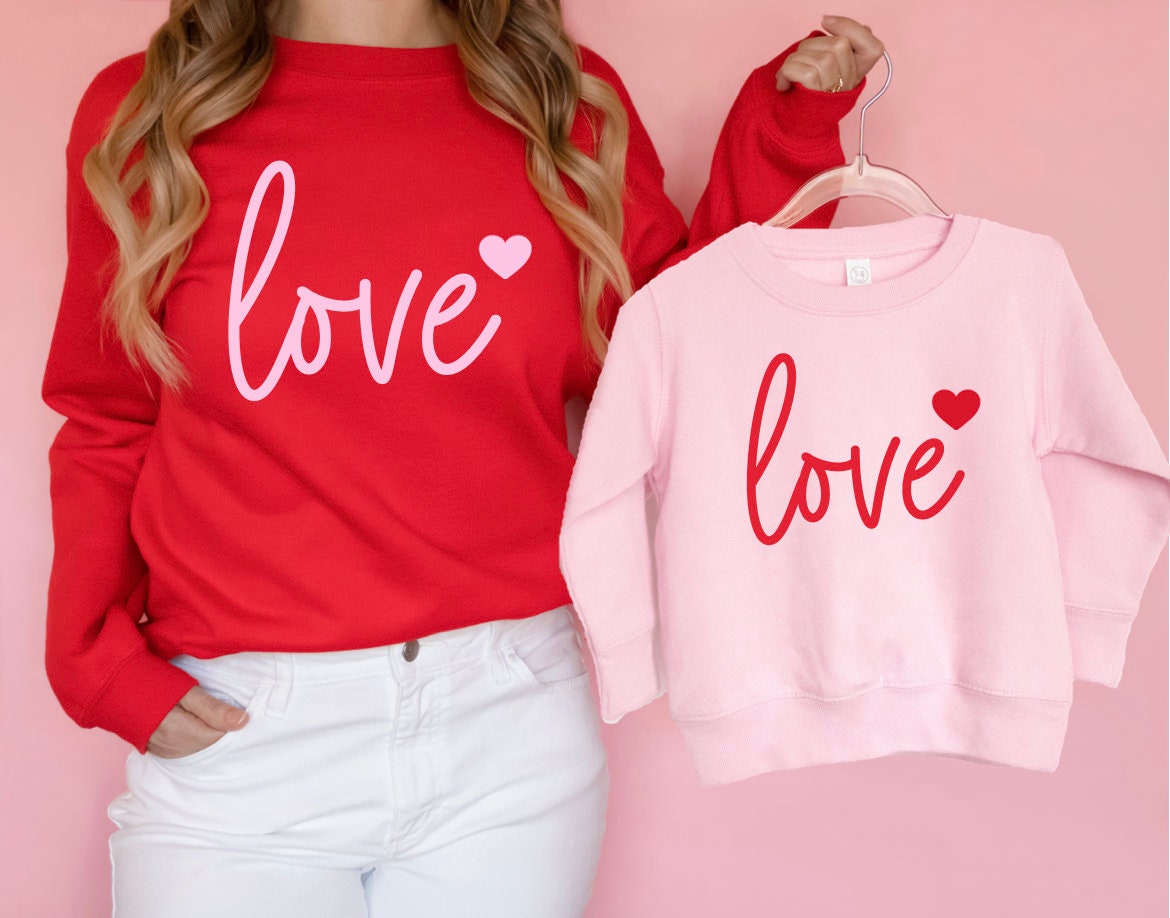 Mom and hotsell baby valentine shirts