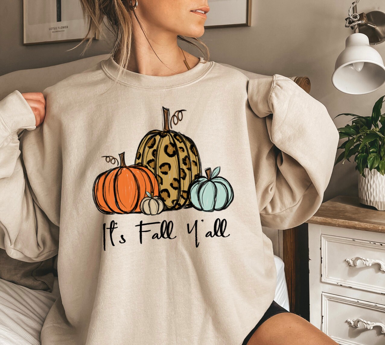 Just a Girl who loves Fall Sweatshirt,It's Fall Y'all Shirt,Leopard pumpkin,Fall pumpkin shirt,Pumpkin shirt,Thanksgiving shirt,Fall Shirt
