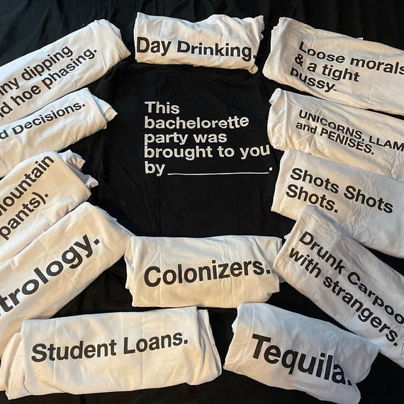 Funny Bachelorette Party Favor Shirts Bridal Party Shirt - Etsy Funny Bachelorette Party Favor Shirts Bridal Party Shirt - Etsy