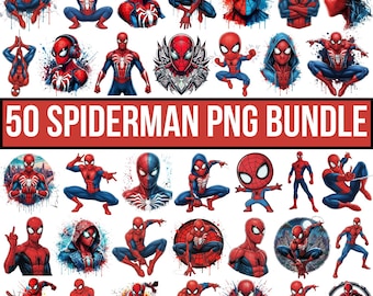 Spiderman Png Bundle, Superhero PNG, Baby Spiderman PNG, Spiderman File, Spidey Superhero Png, Spiderman Head, Spiderman Clipart, For Cricut