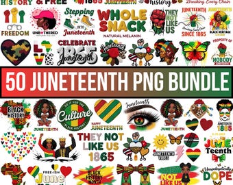 Juneteenth 1865 PNG Bundle, Faux Yarn Black History Svg, 1865 Svg, Crochet Knit Png, We are Black History, Black History Month Svg, Cricut