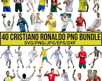 Cristiano Ronaldo PNG Bundle, Cristiano Ronaldo CR7 PNG, Football PNG, Ronaldo Png, Football Shirt Png, Cut Files For Cricut, For Silhouette