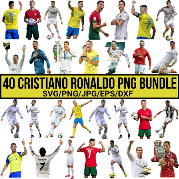 Cristiano Ronaldo PNG Bundle, Cristiano Ronaldo CR7 PNG, Football PNG, Ronaldo Png, Football Shirt Png, Cut Files For Cricut, For Silhouette