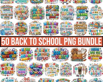 Back To School Png,Back To School Png Bundle,First Day of School png,Teacher Appreciation,Pre-K 1st to 4th Grade,Preppy School,For Cricut