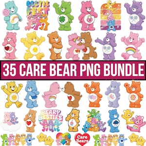 Glücksbären Bauch Abzeichen PNG Bundle, niedlichen Cartoon Regenbogen Png, Bären Png, geschnittene Bären Png, Glücksbären riesige Png, Glücksbären Clipart für Cricut