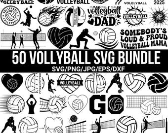 Volleyball Svg Png Bundle, Volleyball Mom SVG, Volleyball logo, Sport Svg, Volleyball Player Svg, Volleyball Team Name Svg, Digital Download