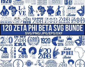 Zeta Phi Beta SVG Bundle, Sorority Svg, 1920 Zeta Svg, Zeta Svg, Sorority Sisterhood Svg, Greek letter Svg, Fraternity SVG, Cut For Cricut