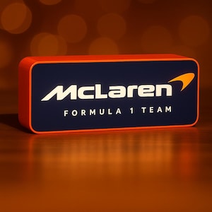 Insegna luminosa a LED McLaren F1, decorazione da corsa