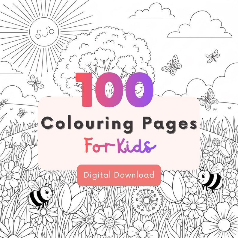 100 Coloring Pages for Kids | Printable Coloring Pictures | Fun ...