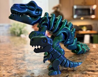 Conjunto de dinossauro mãe e filhote impresso em 3D