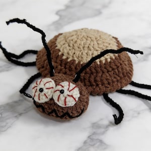 cockroach crochet coaster pattern, pop up insect mug rug, handmade crochet bug coaster design, unique funny crochet coaster for home decor