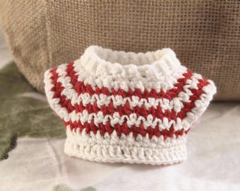 Häkelanleitung für 17 cm großes Kaninchen – Top Down Pullover PDF