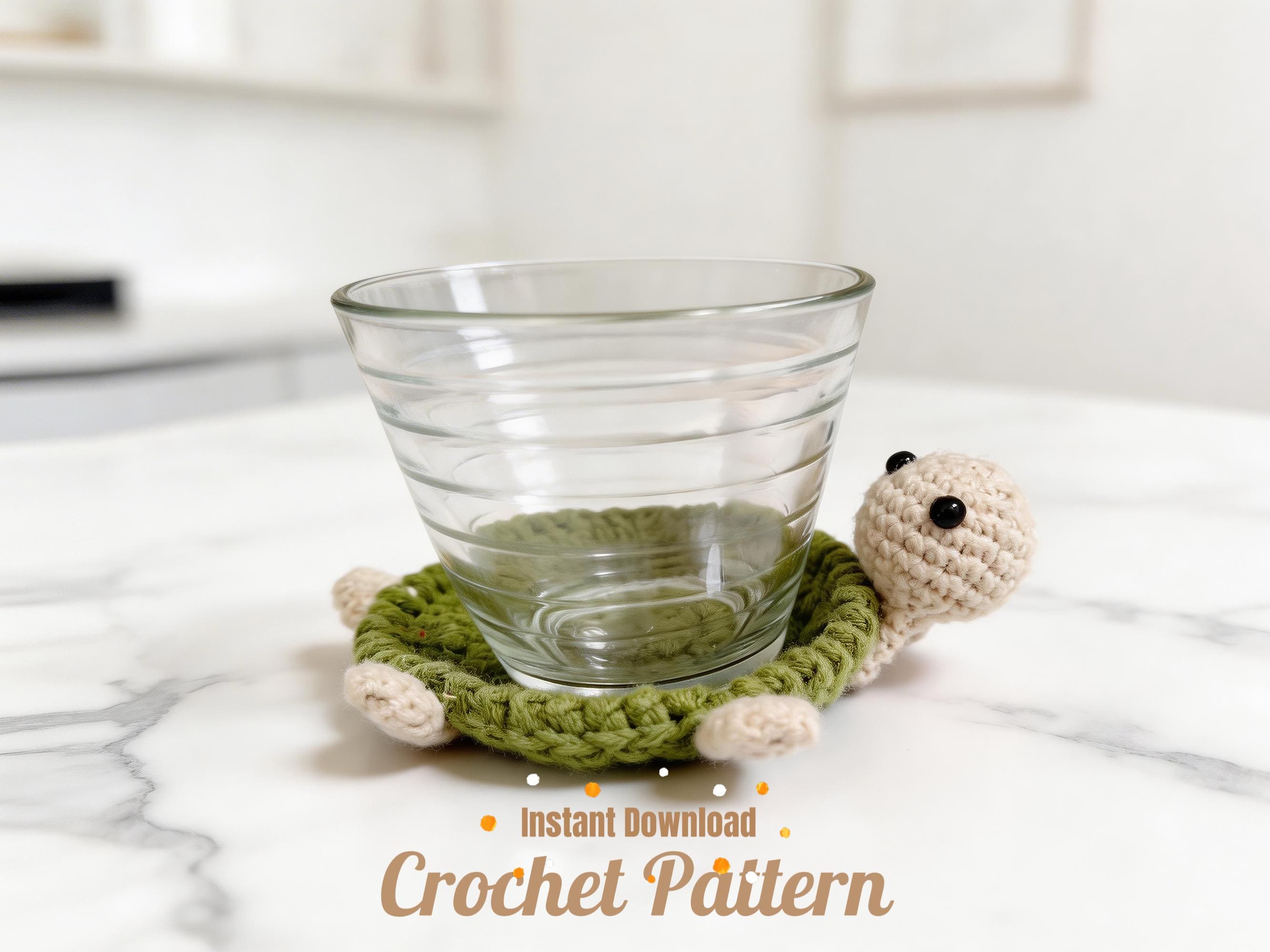 16 Turtle Coaster Crochet Patterns for Cute, Giftable Table Decor 9 Pop-Up Turtle Coaster