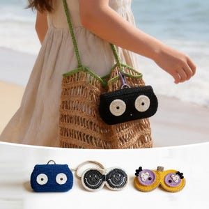Glasses Case Crochet Pattern Bundle | 3-in-1, Owl, Eyes & Happy Face Glasses Holder | Sunglasses Pouch