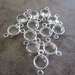 20 Swarovski Crystal with Silver-Plated Brass Links, Crystal Passions, Crystal Clear, 6.14-6.32mm Faceted Round - JD56