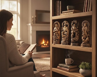 Estatuas de resina de dioses nórdicos: figuras mitológicas, leyendas vikingas, decoración del hogar y exhibición de estudio